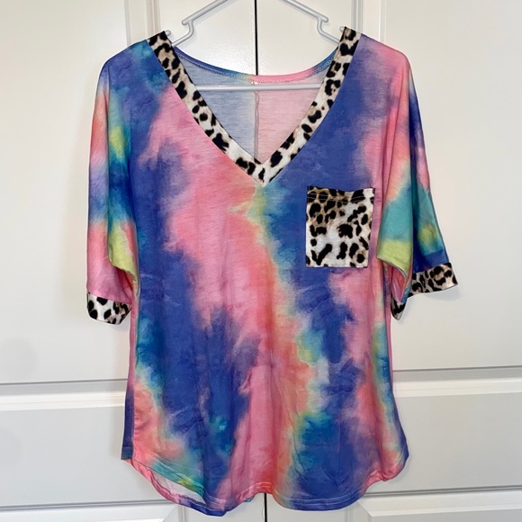 Tops - Tie Dye Pocket Top